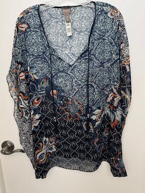 Chico's  Sheer Poncho - Size S/M